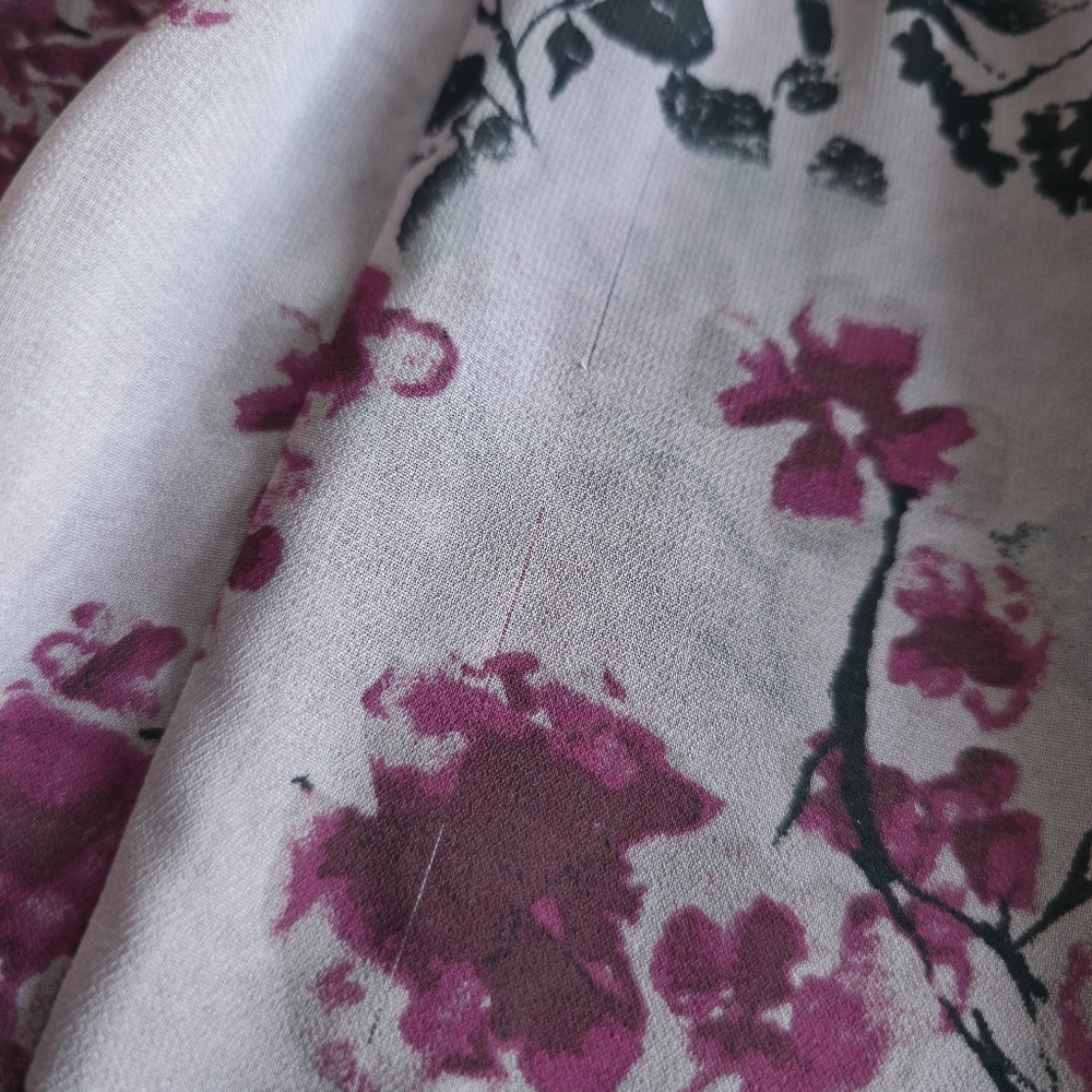 Love & Legend Pink Floral Chiffon Blouse - Picture 15 of 16